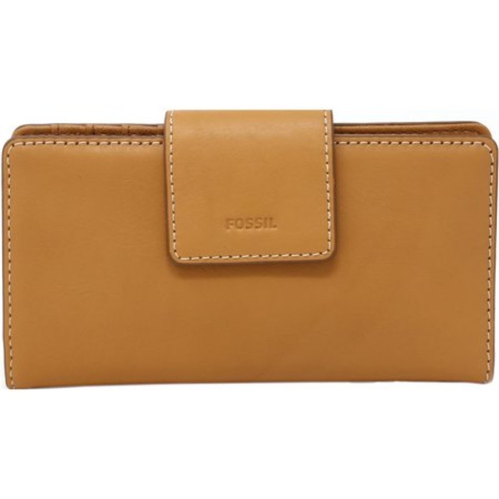 Fossil Emma Tab Tan Snap Clutch Wallet - image 1